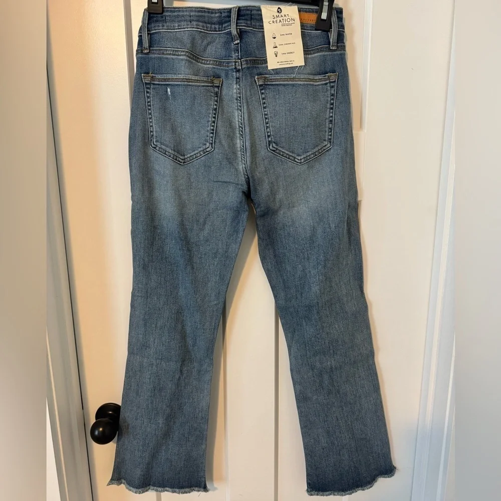 Sanctuary connector kick crop standard rise  Frayed Hem